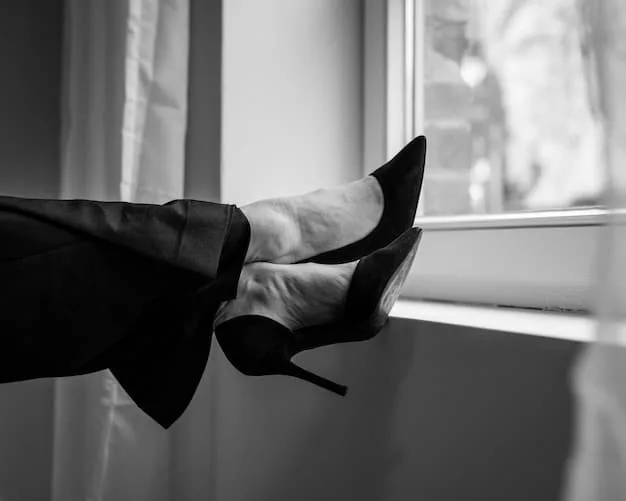 A close-up shot of a black stiletto pump from SHEIN, appearing sleek and elegant against a minimalist background, hinting at its designer inspiration.
