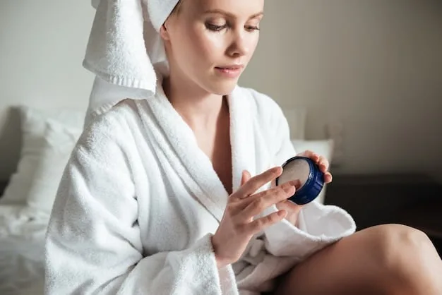 A person applying a gentle, hydrating moisturizer after a skincare routine, emphasizing the final step of nurturing freshly exfoliated skin.