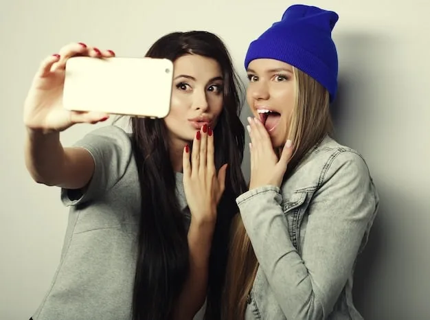 A split screen image; one side shows a US influencer creating a