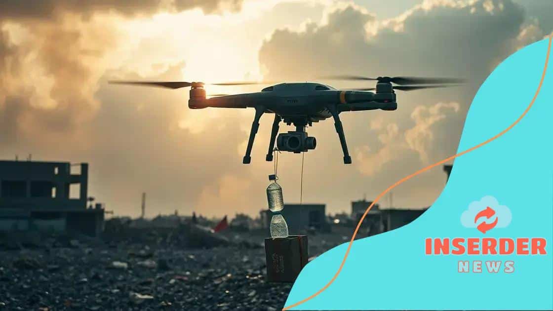 Delivery of supplies using drones