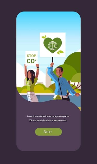 A screenshot of a social media campaign advocating for environmental justice. The campaign uses a specific hashtag and features images and videos from community members.
