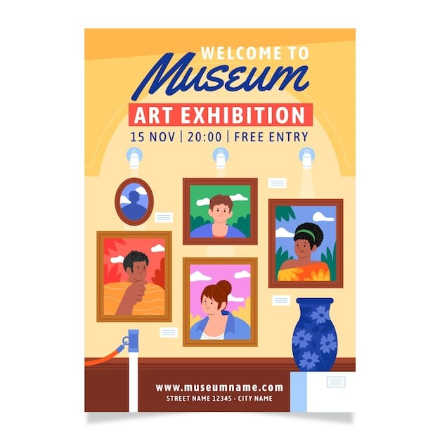 A social media post promoting a community art auction, featuring eye-catching visuals, event details, and a call to action to encourage attendance and bidding.